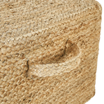Pouf Jute naturfarben 45 x 45 x 30 cm DHADAR