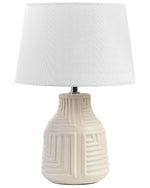 Tischlampe aus Keramik Beige OZAMA