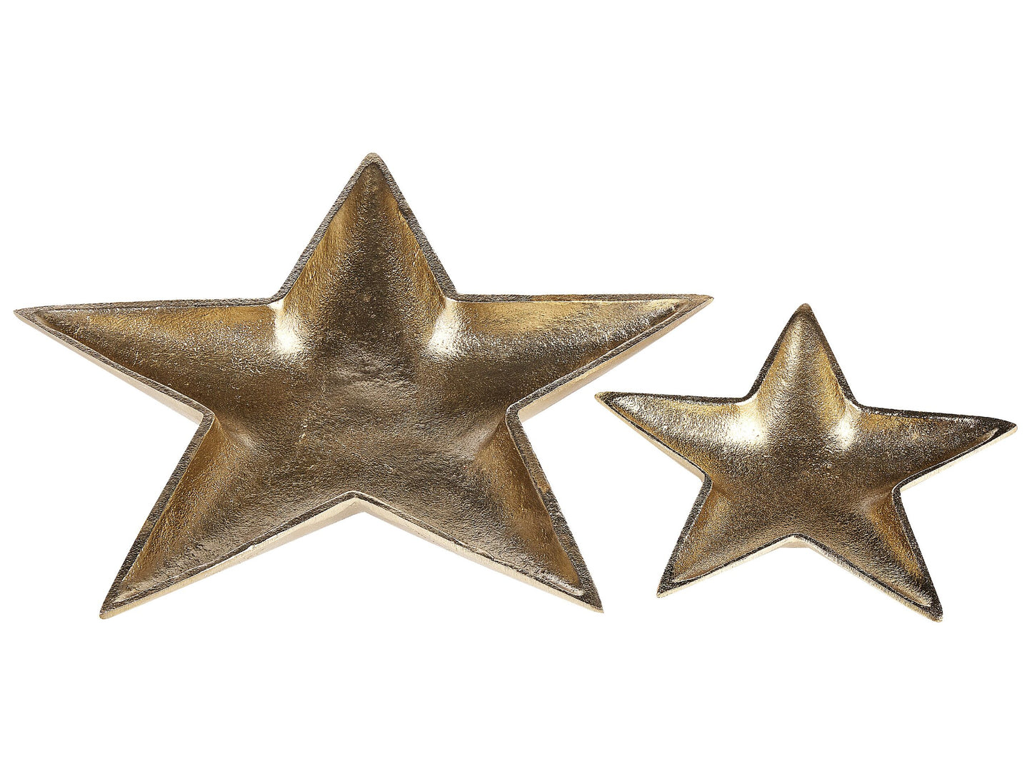 Dekoschale Aluminium gold Sternform 2er Set BANTEN