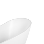 Badewanne freistehend weiss oval 170 x 75 cm LONDRINA