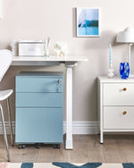 Büroschrank CAMI Metall Hellblau