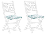 Gartenstuhlkissen 2er Set TERNI 37 x 34 cm Hellblau