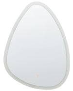 LED-Badezimmer-Spiegel BETHUNE 58 cm 78 cm Silber