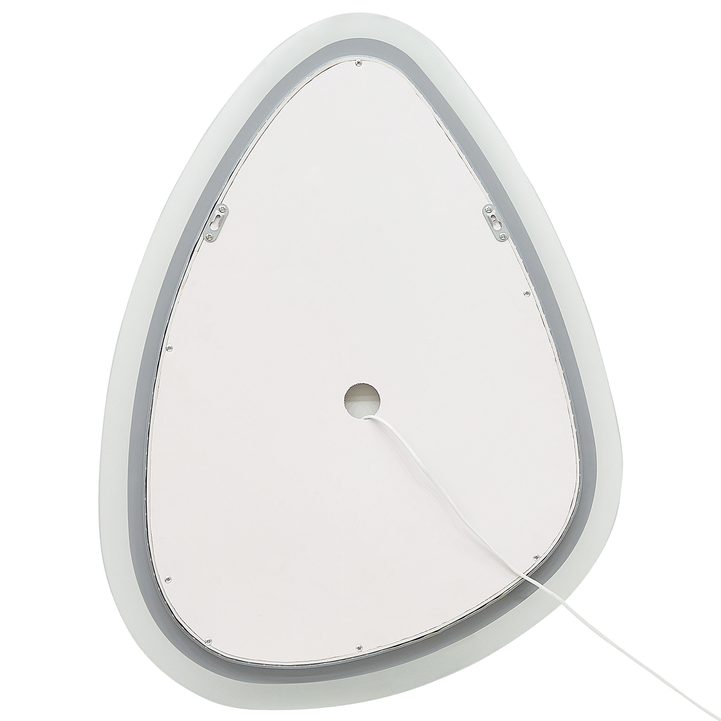 LED-Badezimmer-Spiegel BETHUNE 58 cm 78 cm Silber