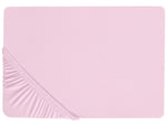 Spannbettlaken JANBU Baumwolle 90 x 200 cm Pastellrosa