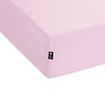 Spannbettlaken JANBU Baumwolle 90 x 200 cm Pastellrosa