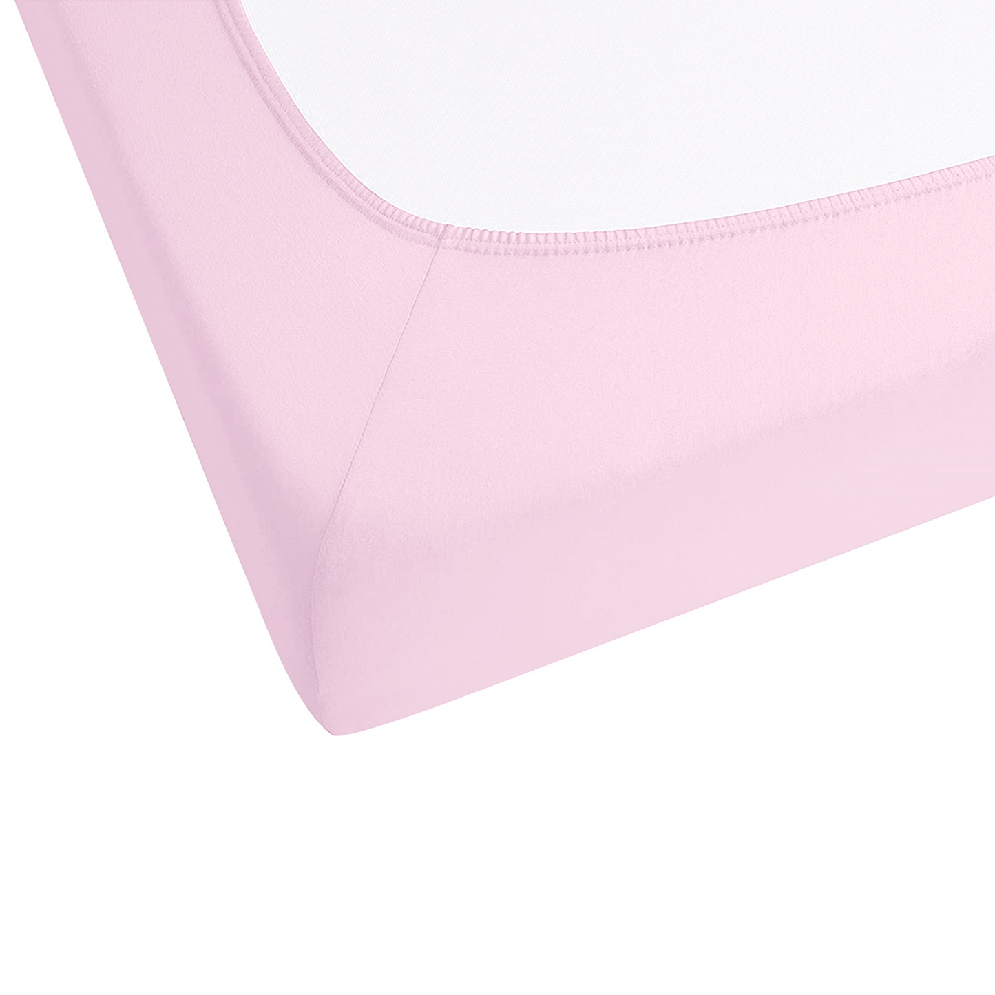 Spannbettlaken JANBU Baumwolle 90 x 200 cm Pastellrosa