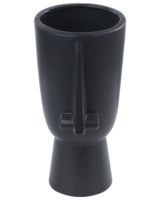 Blumenvase ARTEMIS Keramik 22 cm Schwarz