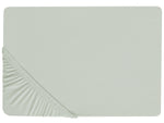 Spannbettlaken JANBU Baumwolle 160 x 200 cm Hellgrün