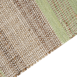 Teppich Jute beige / hellgrün 160 x 230 cm Streifenmuster Kurzflor zweiseitig TALPUR