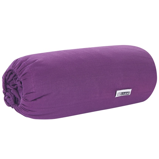 Spannbettlaken JANBU Baumwolle 140 x 200 cm Purpur