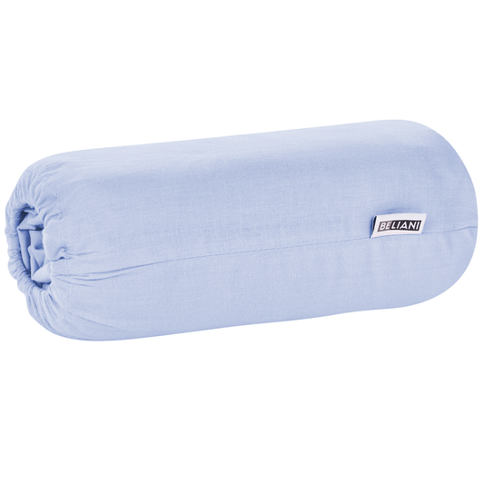 Spannbettlaken JANBU Baumwolle 200 x 200 cm Hellblau
