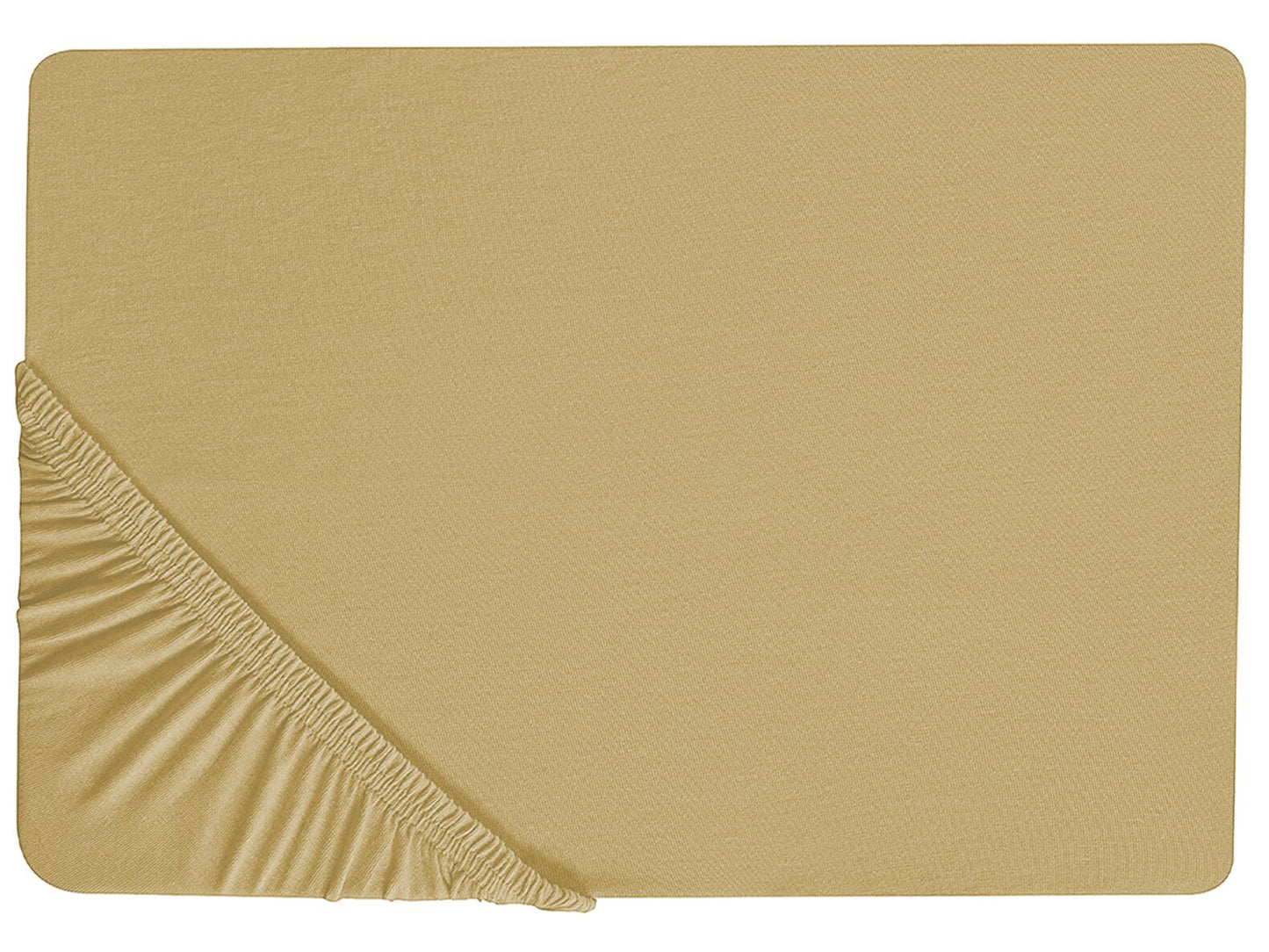 Spannbettlaken JANBU Baumwolle 180 x 200 cm Olivgrün