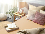 Spannbettlaken JANBU Baumwolle 90 x 200 cm Sandbeige
