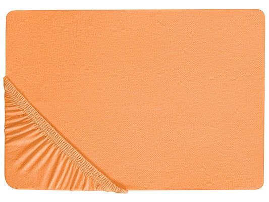 Spannbettlaken JANBU Baumwolle 160 x 200 cm Orange