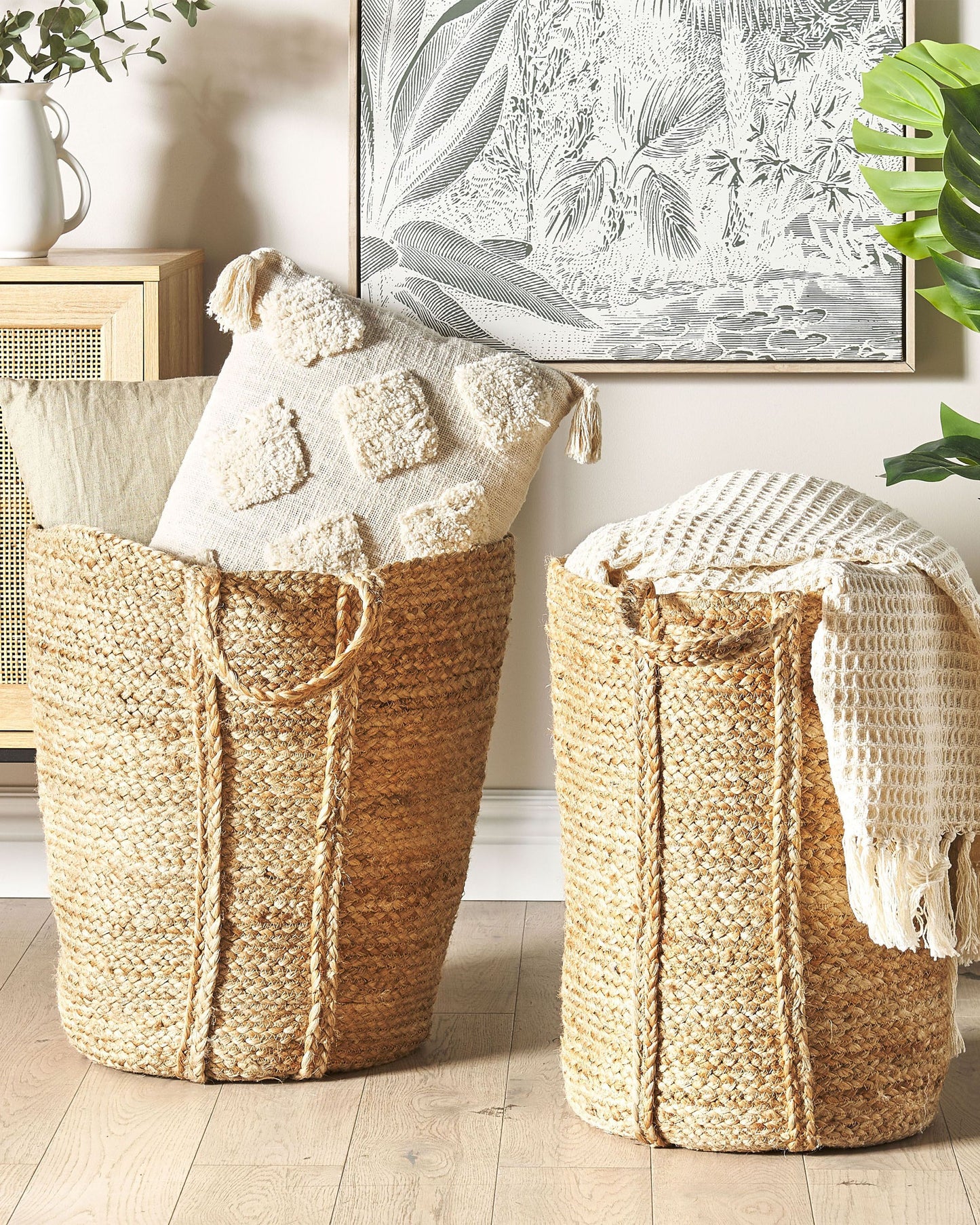 Korb Jute naturfarben 2er Set ORNACH