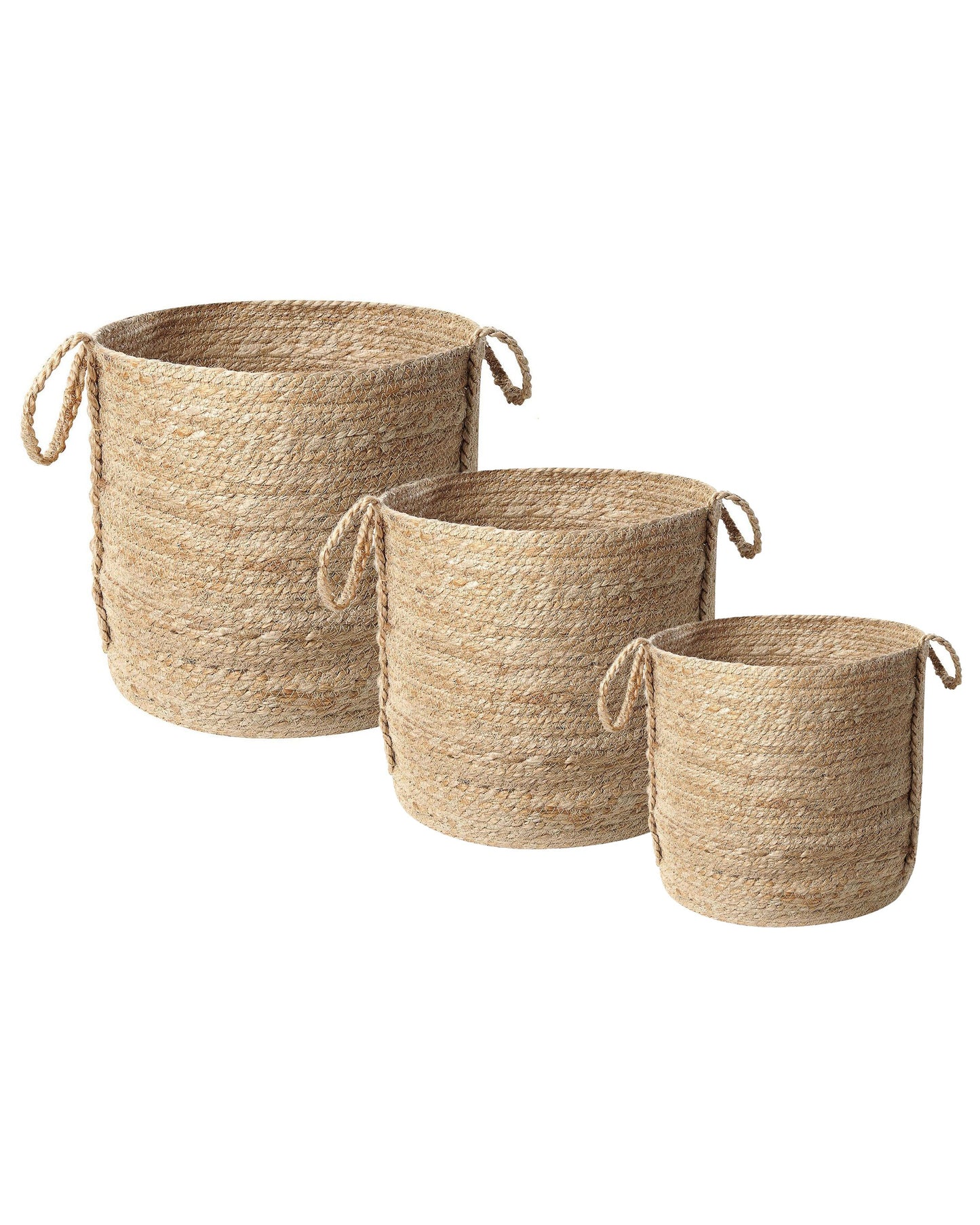 Aufbewahrungskorb Jute naturfarben 3er Set WADH