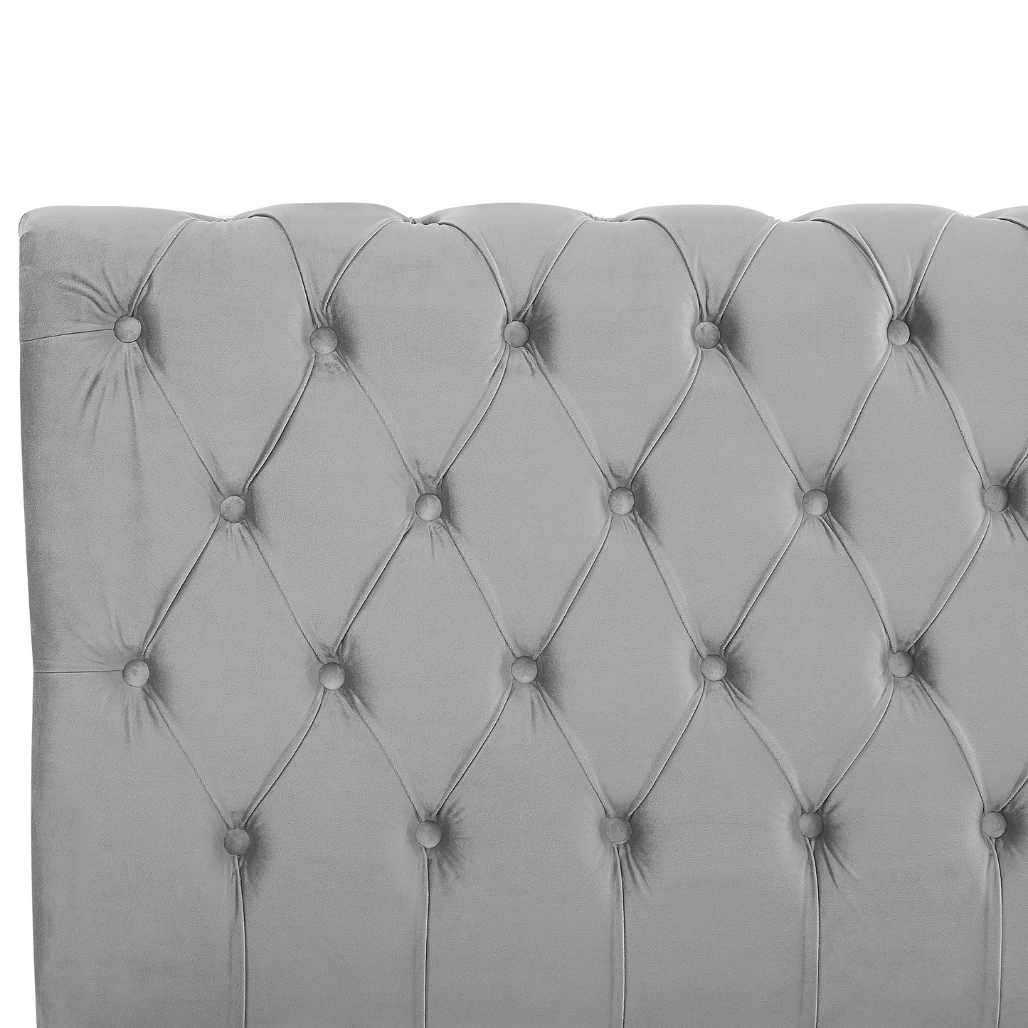 Wasserbett Samtstoff AVALLON 160 x 200 cm Grau