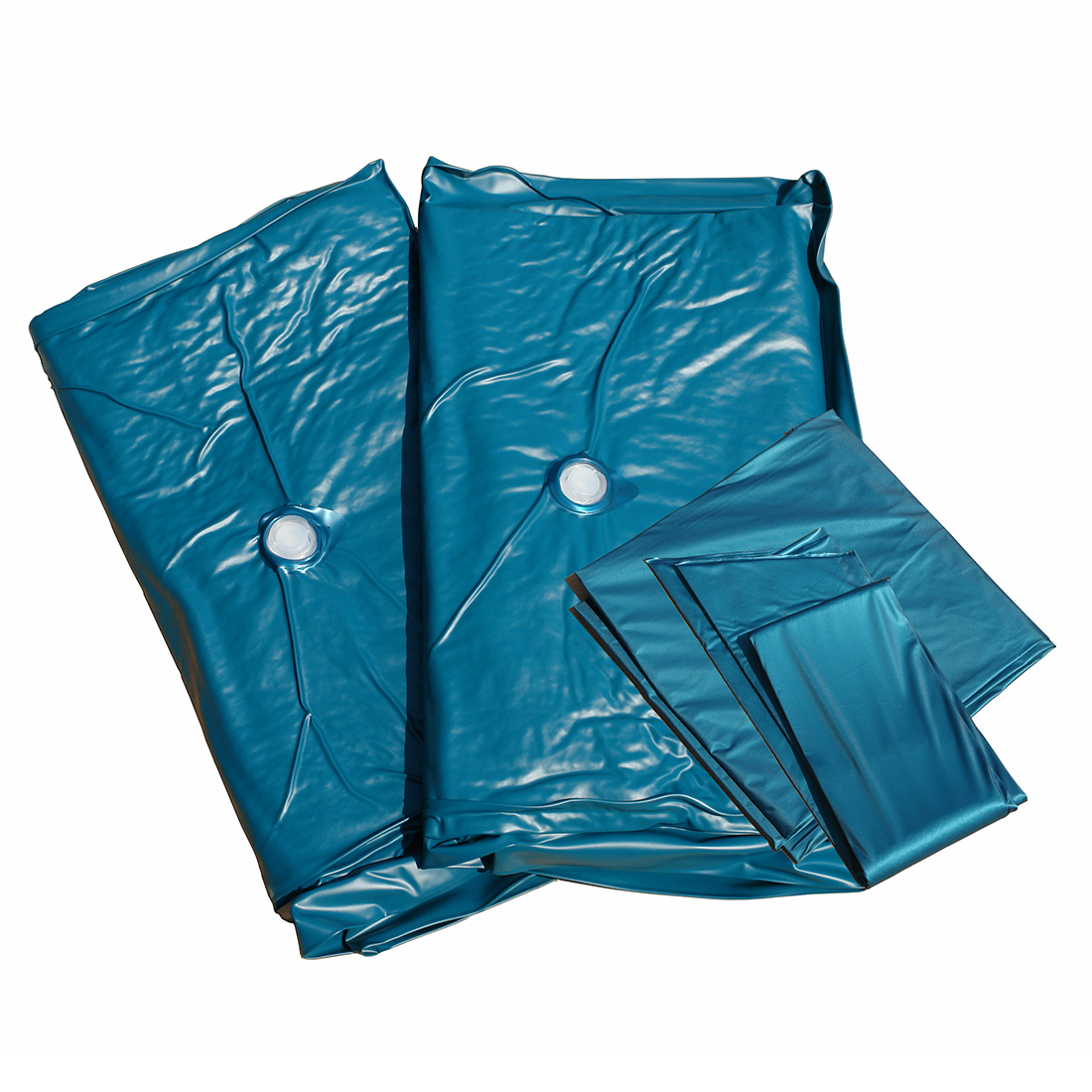 Wasserbett Samtstoff AVALLON 180 x 200 cm Grau