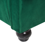 Wasserbett Samtstoff AVALLON 180 x 200 cm Smaragdgrün