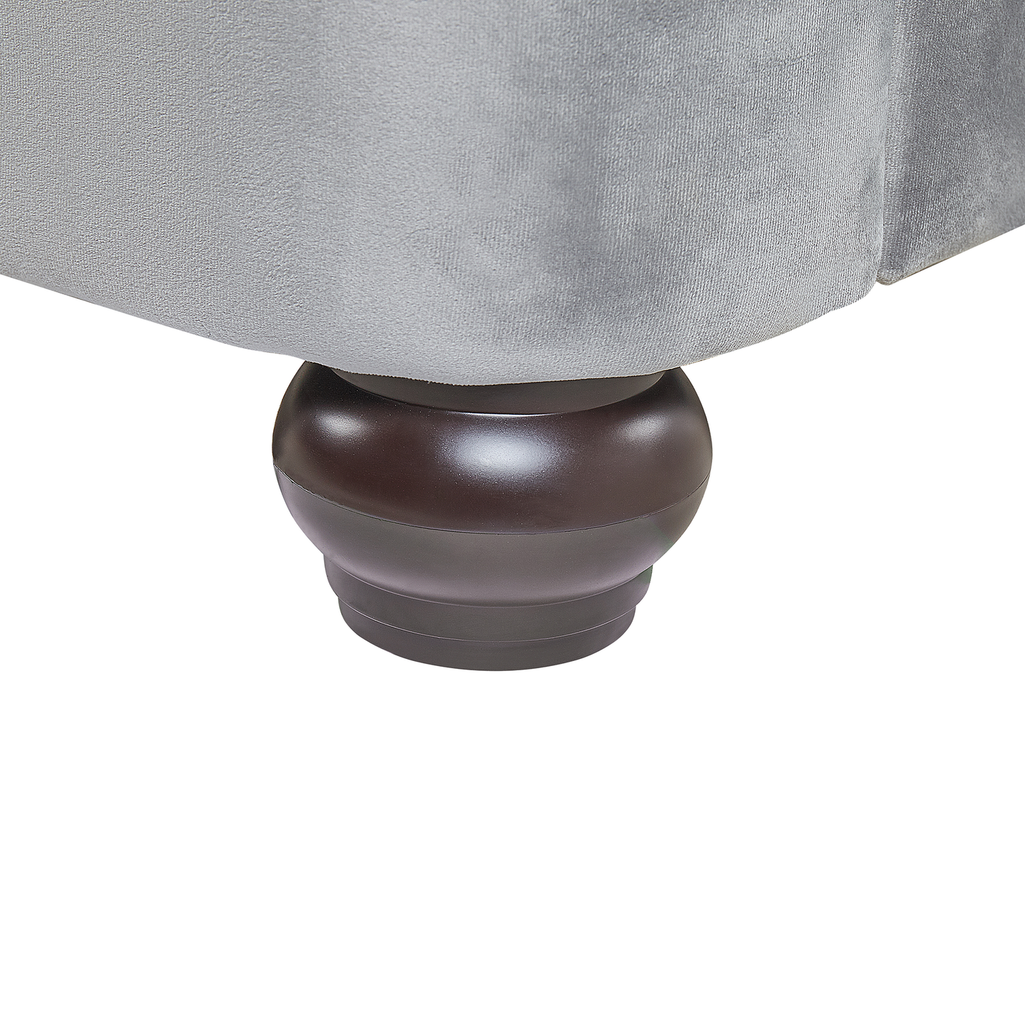 Wasserbett Samtstoff CAVAILLON 180 x 200 cm Hellgrau