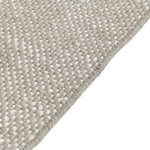 Teppich Wolle grau 160 x 230 cm Kurzflor TEKELER