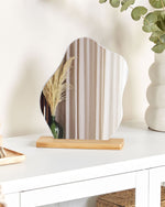 Standspiegel LOZERE 19 cm 22 cm Hellbraun