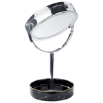 Kosmetikspiegel LED SAVOIE Schwarz / Silber