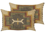 Dekokissen 2er Set PULICAT Jute 30 x 50 cm Bunt Orientalisches Muster
