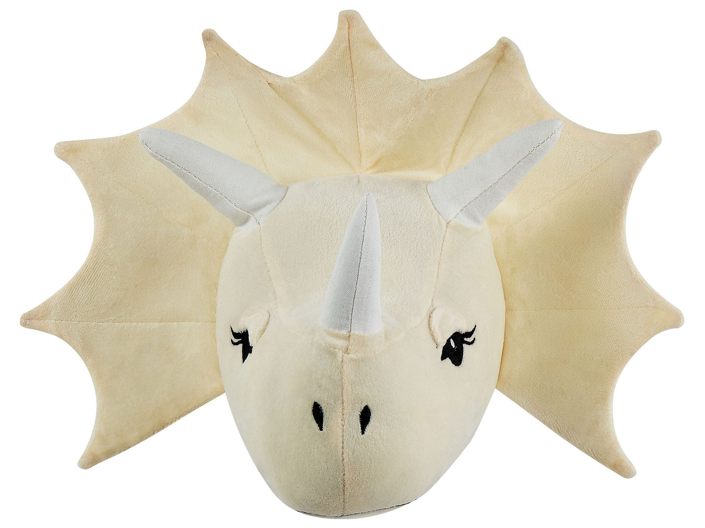 Wanddekoration für Kinder Dinosaurier REXX Baumwolle 29 cm Hellbeige