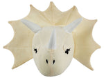 Wanddekoration für Kinder Dinosaurier REXX Baumwolle 29 cm Hellbeige