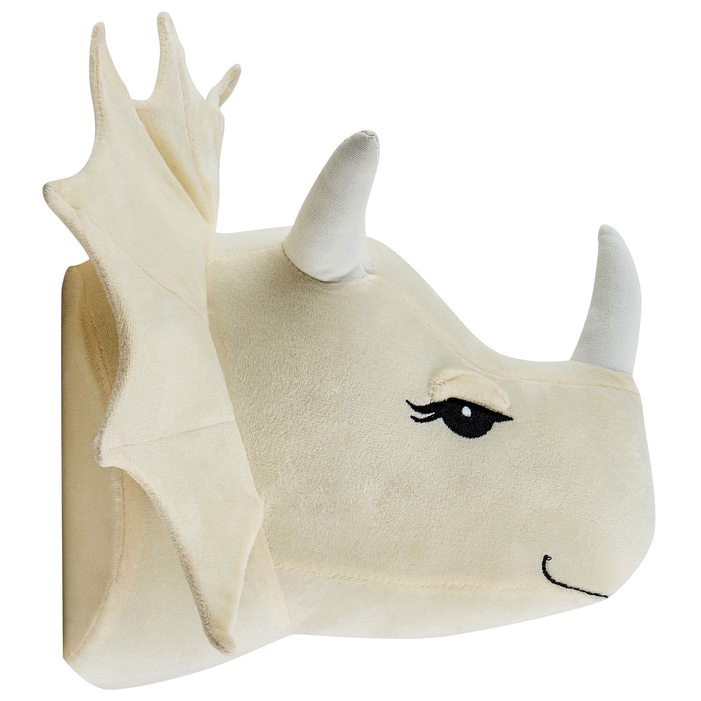 Wanddekoration für Kinder Dinosaurier REXX Baumwolle 29 cm Hellbeige