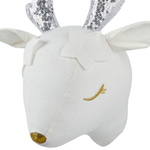 Wanddekoration für Kinder Reh SUZY Baumwolle 29 cm Weiss