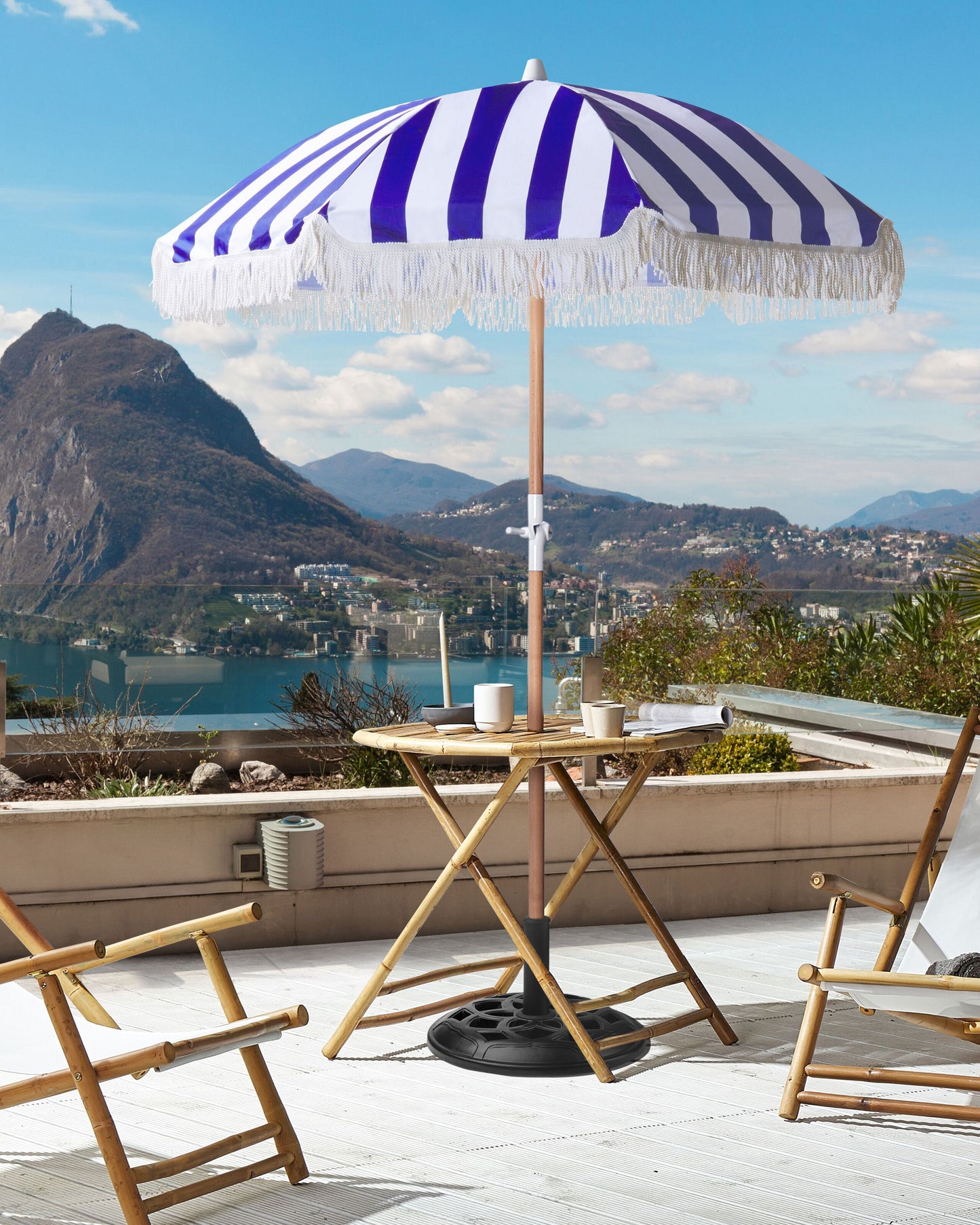 Sonnenschirm 150 cm MONDELLO Blau