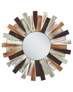 Wandspiegel TAMPICO 75 cm 75 cm Holz Bunt