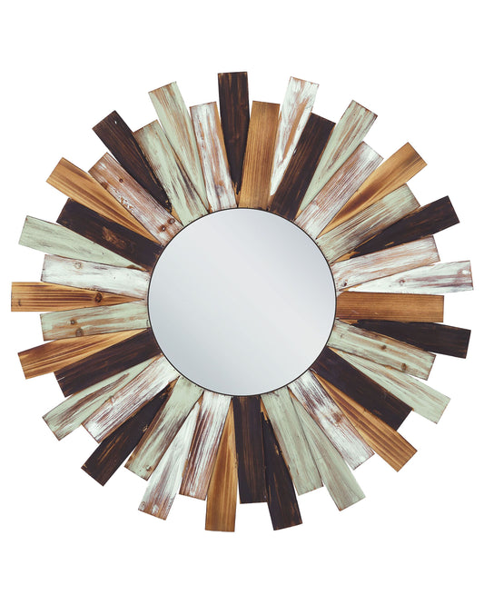 Wandspiegel TAMPICO 75 cm 75 cm Holz Bunt