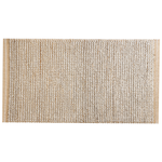 Teppich Wolle beige 80 x 150 cm Kurzflor BANOO