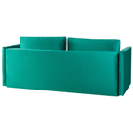 3-Sitzer Schlafsofa Samtstoff smaragdgrün mit Stauraum EKSJO