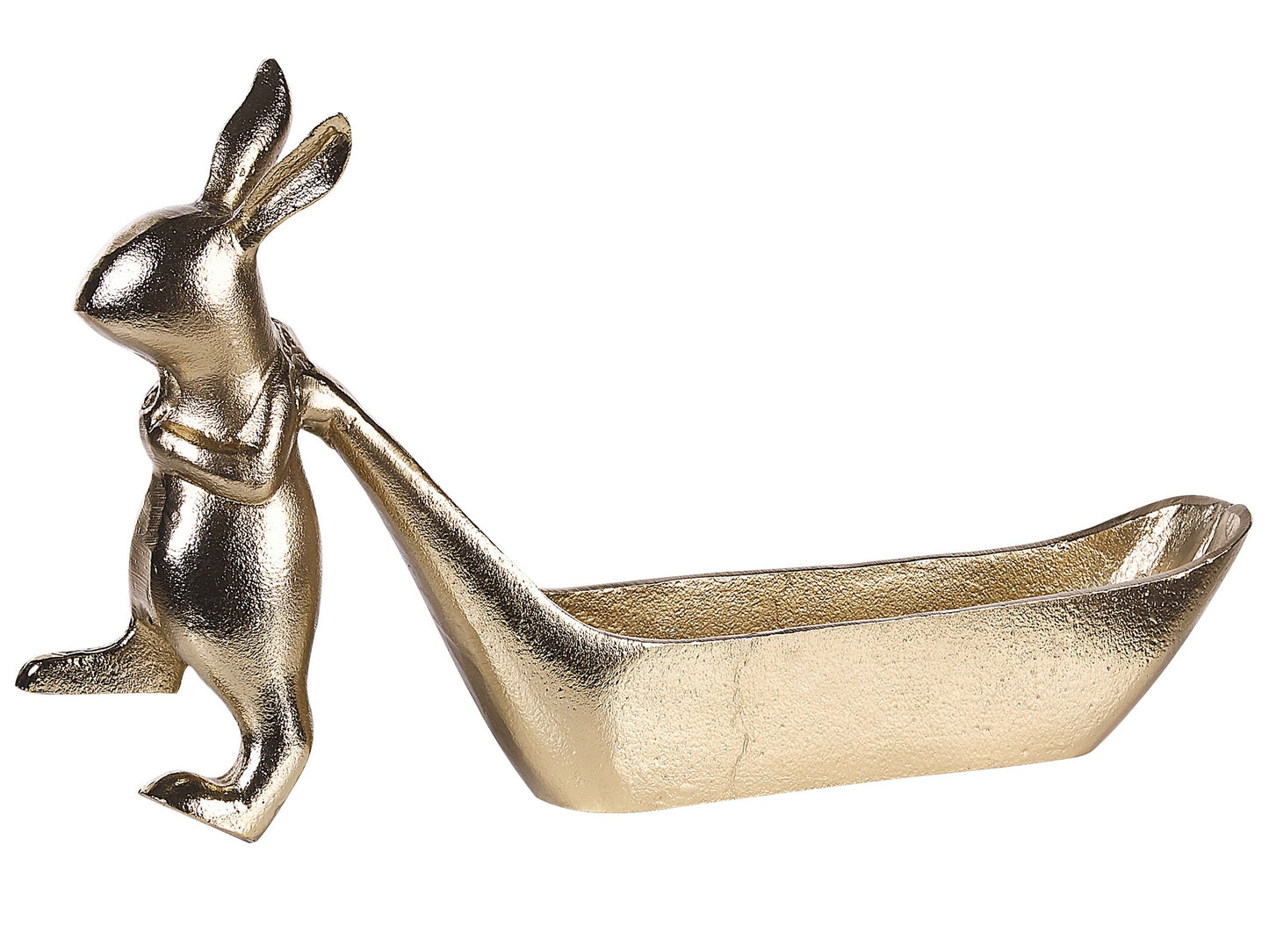 Dekoschale Aluminium gold Osterhase 39 cm PROGO