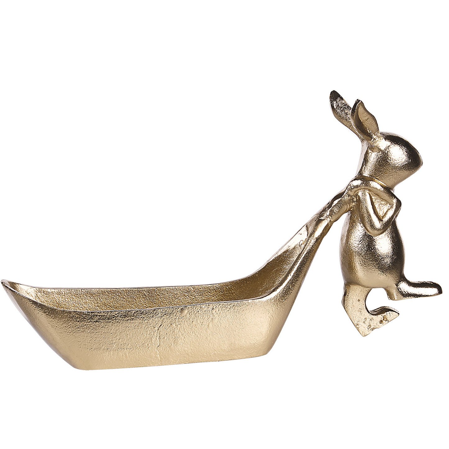 Dekoschale Aluminium gold Osterhase 39 cm PROGO