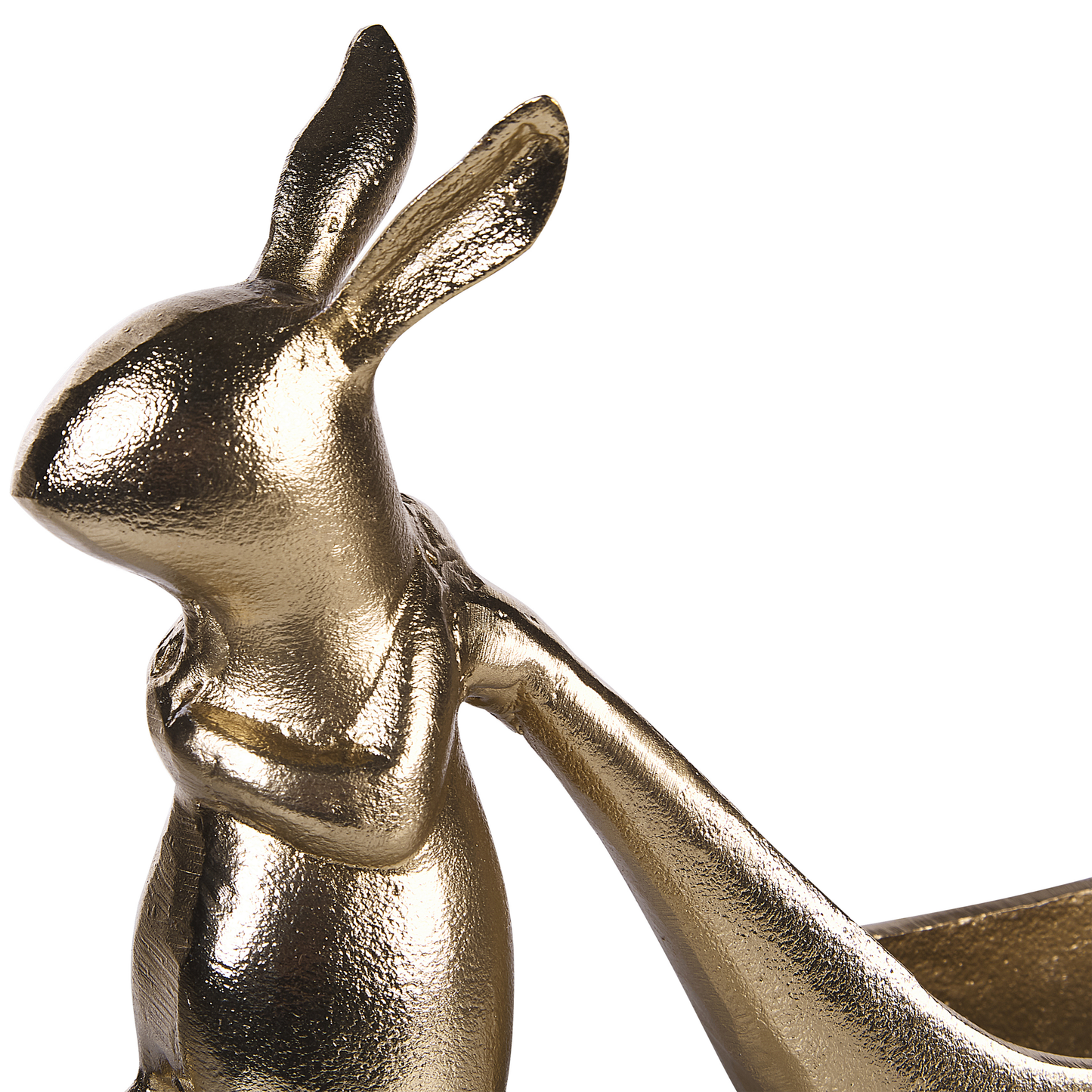 Dekoschale Aluminium gold Osterhase 39 cm PROGO