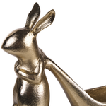 Dekoschale Aluminium gold Osterhase 39 cm PROGO