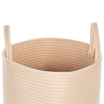 Textilkorb Baumwolle hellbeige ⌀ 34 cm 2er Set SARYK