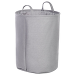 Textilkorb mit Kordelzug grau 3er Set ARCHA