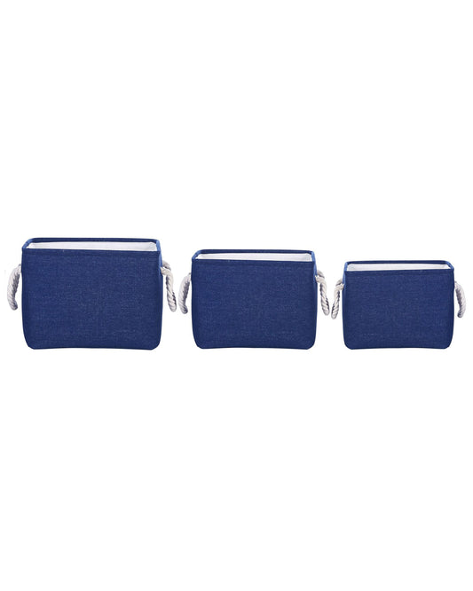 Aufbewahrungskorb marineblau 3er Set DARQAB