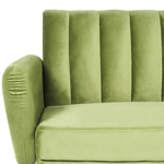 Schlafsofa Samtstoff Olivgrün VIMMERBY