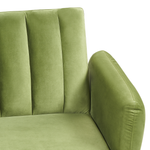 Schlafsofa Samtstoff Olivgrün VIMMERBY