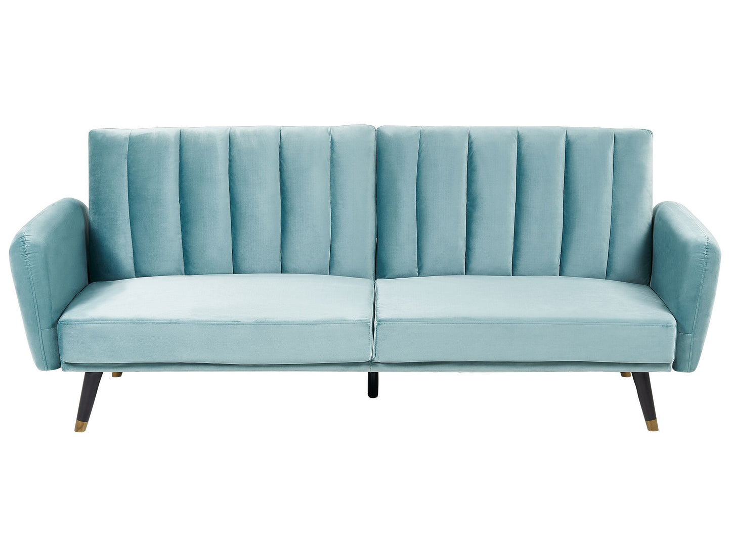 3-Sitzer Schlafsofa Samtstoff hellblau VIMMERBY