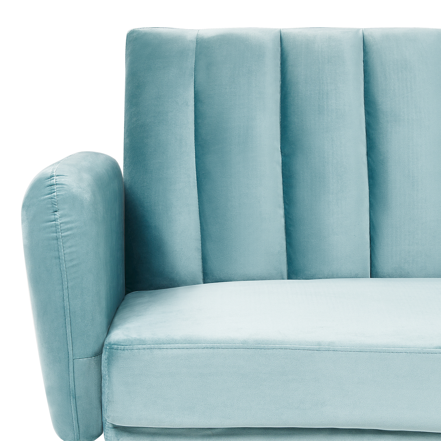 3-Sitzer Schlafsofa Samtstoff hellblau VIMMERBY
