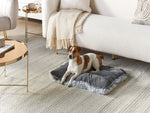 Tierbett ERGANI Samtstoff Grau
